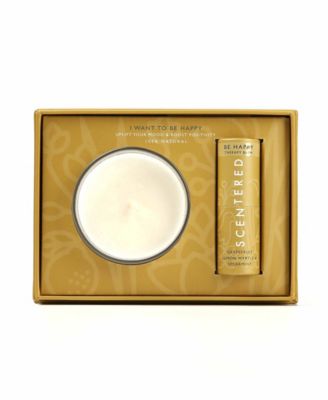 Scentered - 2-Pc. I Want To Be Happy Balm & Candle Gift Set