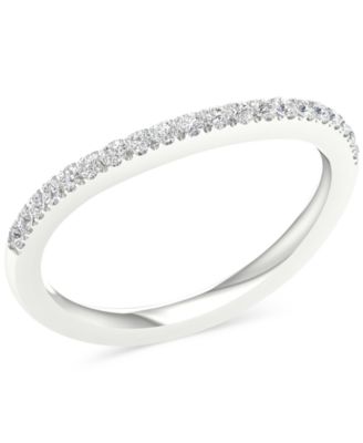 Macy's - Diamond Wedding Band (1/5 ct. t.w.) in 14k White Gold