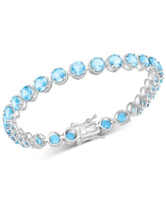 Macy's - Amethyst Tennis Bracelet (12-3/4 ct. t.w.) in Sterling Silver (Also in Garnet, Sky Blue Topaz, & Citrine)