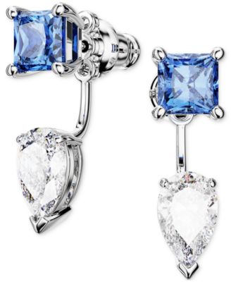 Swarovski - Rhodium-Plated Mixed Crystal Ear Jacket Earrings