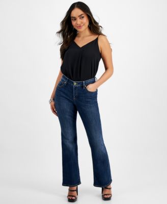 I.N.C. International Concepts - Petite Mid-Rise Bootcut Denim Jeans