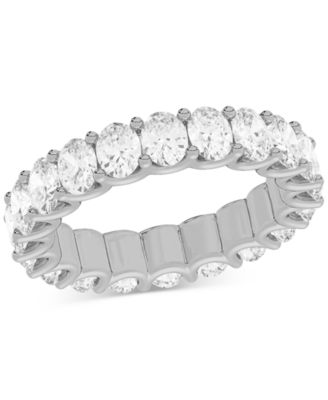 Macy's - Diamond Oval-Cut Full Circle Eternity Band (4 ct. t.w.) in 14k Gold