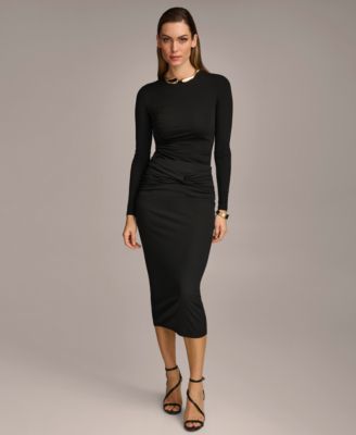 Donna Karan New York - Women's Twist-Front Knit Pull-On Pencil Skirt
