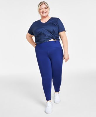 ID Ideology - Women's Solid 7/8 Compression Leggings