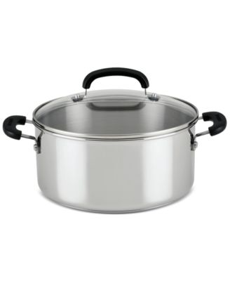 Farberware - Brilliance Stainless Steel 5-Qt. Dutch Oven with Lid