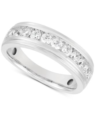 Grown With Love - Men's Lab Grown Diamond Channel Set Band (1 ct. t.w.) in 10k White Gold