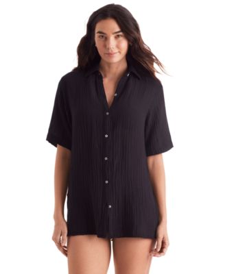 Mimi Flamingo - Women's Vista Shirt Swim Cover-Up