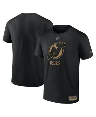 Fanatics - Men's Black New Jersey Devils 2024 Military Appreciation T-Shirt