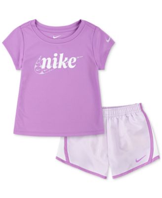 Nike - Little Girls Essentials Dri-FIT T-Shirt & Tempo Shorts Set