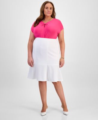 Kasper - Plus Size Flared Skirt