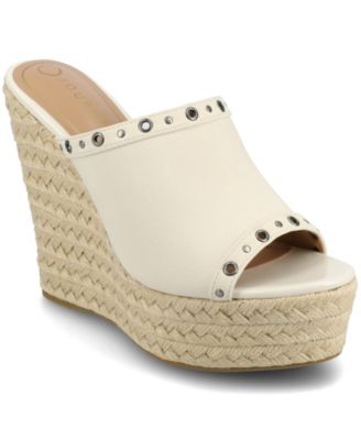 Journee Collection - Collection Women's Yari Platform Espadrille Wedge Sandals