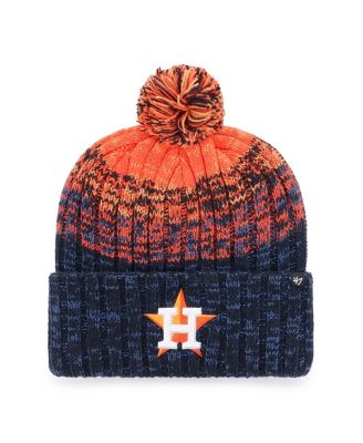 '47 Brand - Men's Navy Houston Astros Cascade Cuffed Knit Hat with Pom