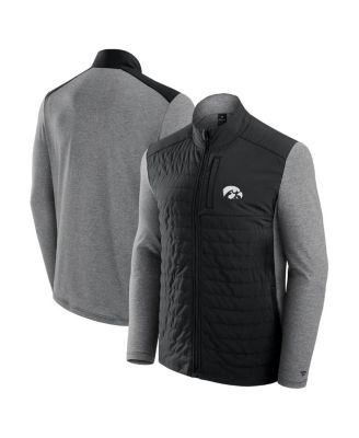 Fanatics - Men's Black Iowa Hawkeyes Tonal Primary Logo Full-Zip Jacket