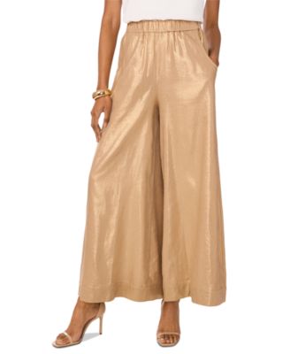 Vince Camuto - Women's Shimmer Pull-On Wide-Leg Pants