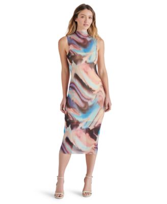 Steve Madden - Women's Sidra Mock-Neck Sleeveless Dress