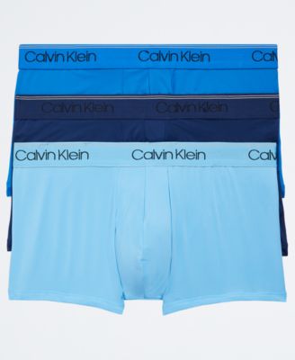 Calvin Klein - Men's 3-Pack Microfiber Stretch Low-Rise Trunks