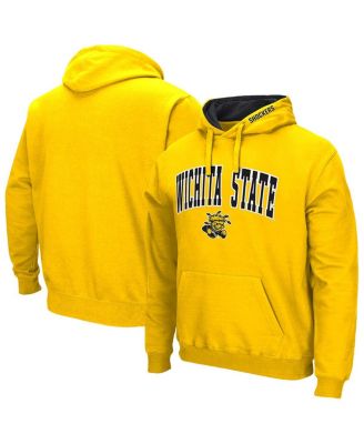 Colosseum - Men's  Yellow Wichita State Shockers Arch  Logo 3.0 Pullover Hoodie