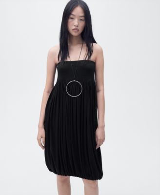 MANGO - Women's Balloon-Effect Midi-Skirt