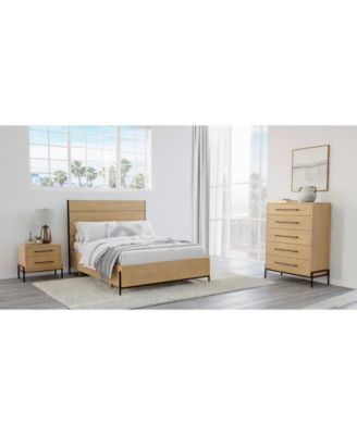 Furniture - Linstead 3-Pc. Queen Panel Set (Bed, Chest & Nightstand)