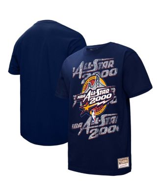 Mitchell & Ness - Men's and Women's Navy 2000 NBA All-Star Game Distressed Hardwood Classics Throwback T-Shirt