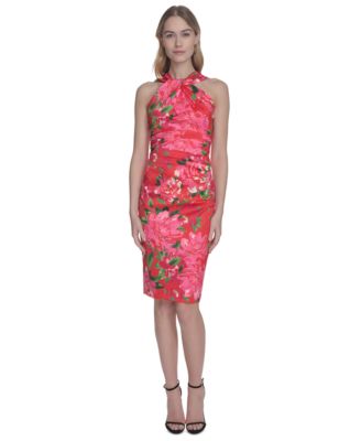 Eliza J - Women's Twist Halter-Neck Sheath Dress