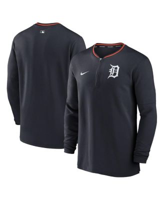 Nike - Men's Navy Detroit Tigers Authentic Collection Performance Half-Zip Top