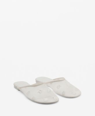 MANGO - Women's Embroidered Mesh Shoes