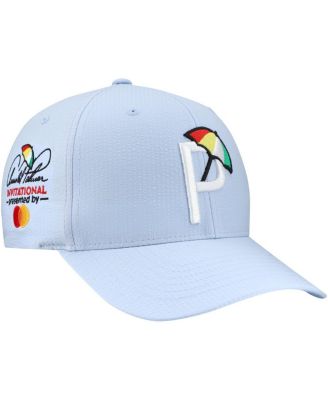 Puma - Men's&nbsp;Blue Arnold Palmer Invitational Seersucker Adjustable Hat