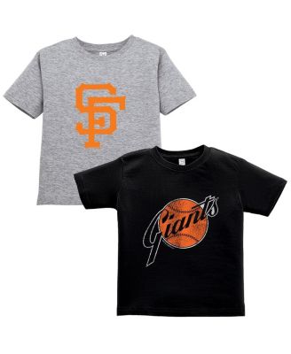 Soft As A Grape - Toddler Black/Gray San Francisco Giants Cooperstown Collection Two-Pack T-Shirt Set