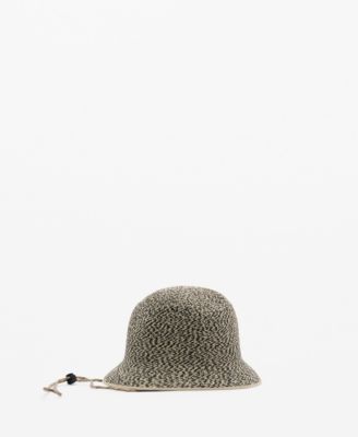 MANGO - Men's Straw Bucket Hat