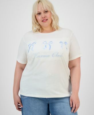 Grayson Threads, The Label - Plus Trendy Crewneck Karma T-Shirt