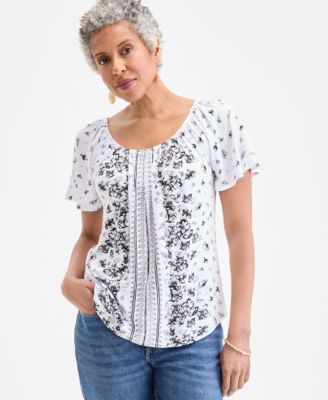 Style & Co - Women's Shirred Top, Exclusively at Macy's