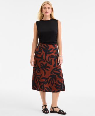 On 34th - Women's Side-Slit Slip Skirt