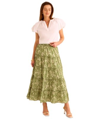 Vince Camuto - Women's Cotton Puff-Sleeve Blouse