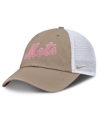 Nike - Men's and Women's Khaki/White New York Mets Club Trucker Adjustable Hat