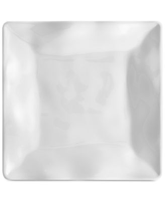 Q Squared - Ruffle 4-Pc. Melamine 5.5" Square Bread & Butter Plate Set