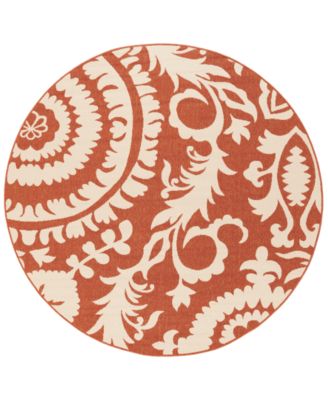 Livabliss - Alfresco ALF-9613 Rust 8'9" Round Area Rug