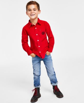 Tommy Hilfiger - Toddler & Little Boys Corduroy Shirt & Blue Stone Jeans