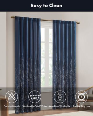 Madison Park - Andora 50" x 84" Embroidered Curtain Panel