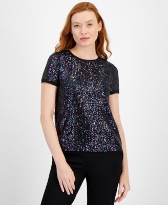 Anne Klein - Women's Sequin Top