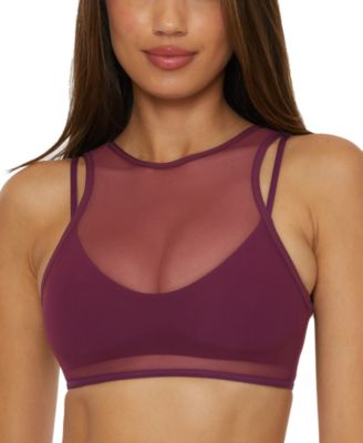 Becca - Women's Muse Mesh-Overlay Multi-Way Bralette Bikini Top