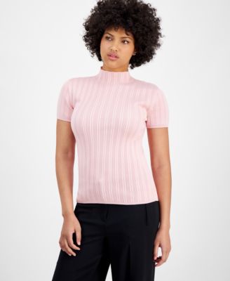 Bar III - Women's Ribbed Cap-Sleeve Sweater, Exclusively at Macy's