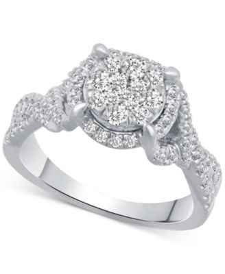 Macy's - Diamond Bridal Ring (3/4 ct. t.w) in 14k White Gold
