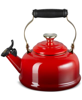 Le Creuset - Enamel On Steel Whistling Kettle 1.7 Qt. Light Gold Heart
