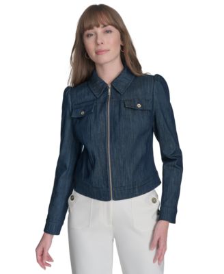 Tommy Hilfiger - Women's Denim Zip-Front Trucker Jacket