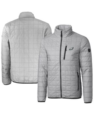 Cutter & Buck - Men's Cutter Buck Gray Philadelphia Eagles Big Tall Rainier Eco Insulated PrimaLoft Full-Zip Puffer Jacket