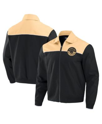Fanatics - Men's Black/Tan Chicago Cubs Canvas Bomber Full-Zip Jacket