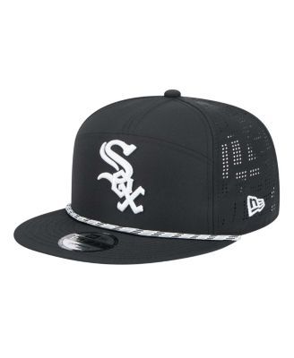 New Era - Men's Black Chicago White Sox Laser Cut 9FIFTY Snapback Hat