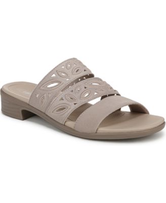LifeStride - Women's Poppy Washable Block Heel Slide Sandals