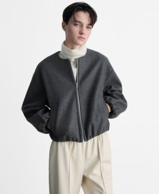 MANGO - Women's Gathered Bomber Jacket